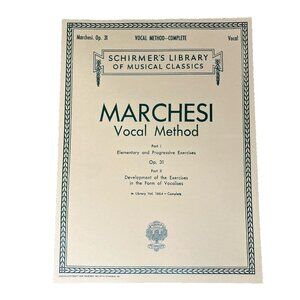 Vocal Method Op 31 Complete Voice Technique Schirmer Library Vol 1664